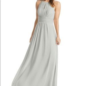 Azazie Bonnie Silver size 6